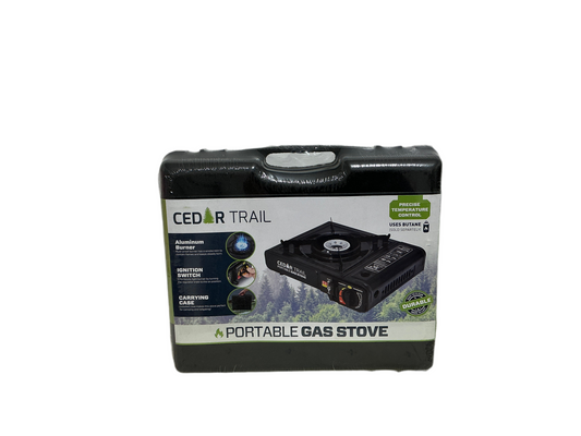 Cedar trail portable gas stove aluminum burner