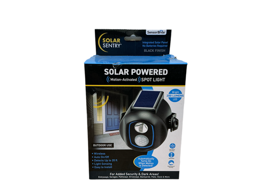 Solar Powered motion-activated spot light